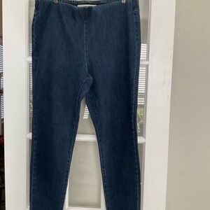 Soft Surroundings pull on stretch jeans EUC XL